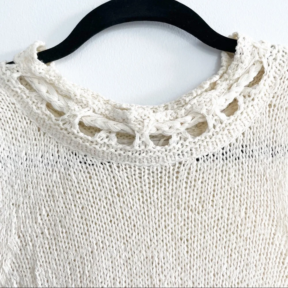 Anthropologie Pepin Boho Fringe Sweater Vest Size XSmall - Picture 3 of 7